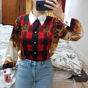 Vintage Shirt with Gorgeous Pattern, MINT